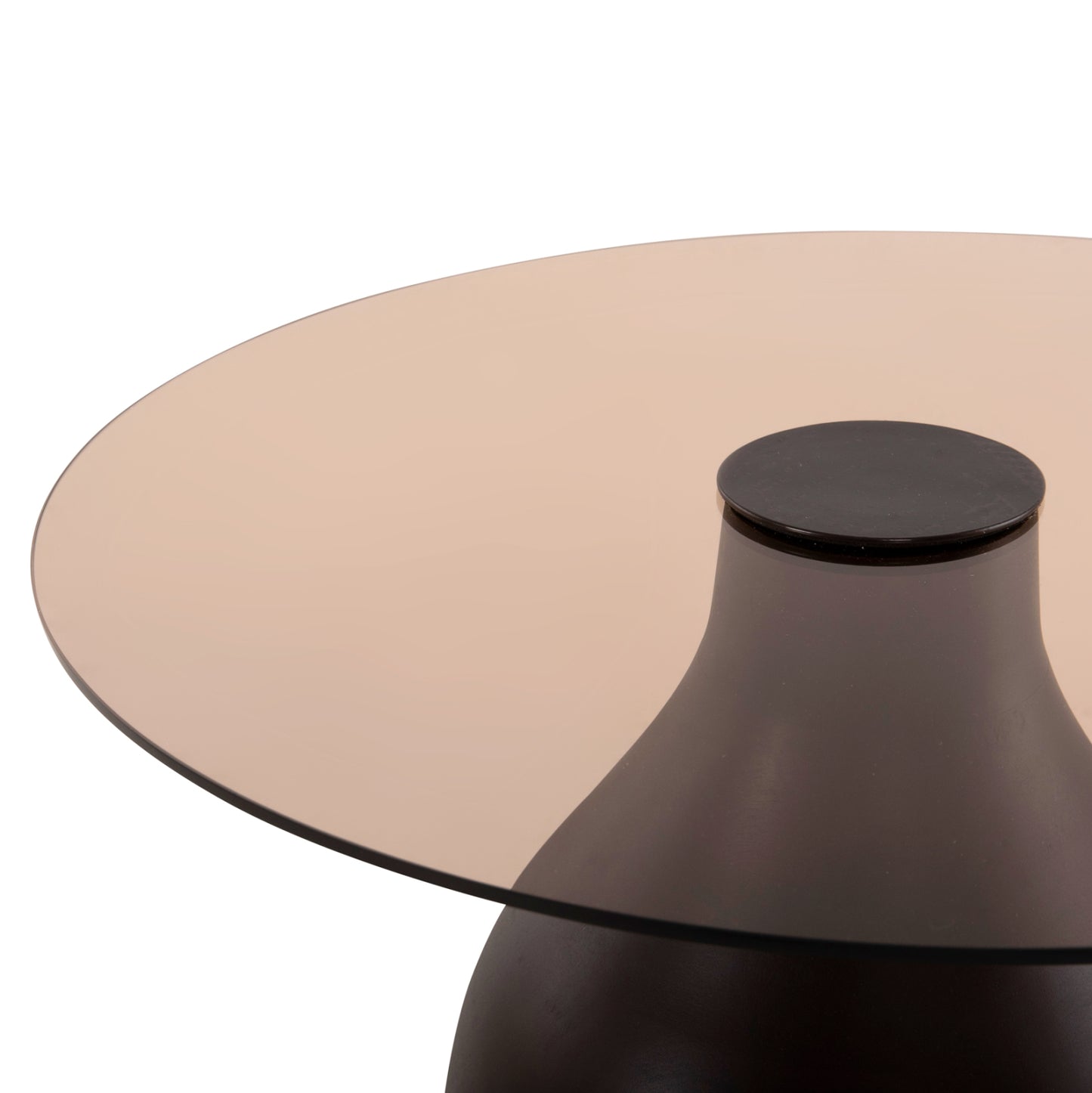 ΒΟΗΘΗΤΙΚΑ ΤΡΑΠΕΖΑΚΙΑ 2 ΤΜΧ CHANG ΞΥΛΟ MANGO ΓΥΑΛΙ TOP Φ55x49,5 & Φ40x36,5