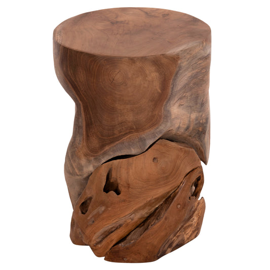 ΒΟΗΘΗΤΙΚΟ ΣΚΑΜΠΟ/ΤΡΑΠΕΖΑΚΙ STOMP ΞΥΛΟ TEAK ΦΥΣΙΚΟ Φ30x45