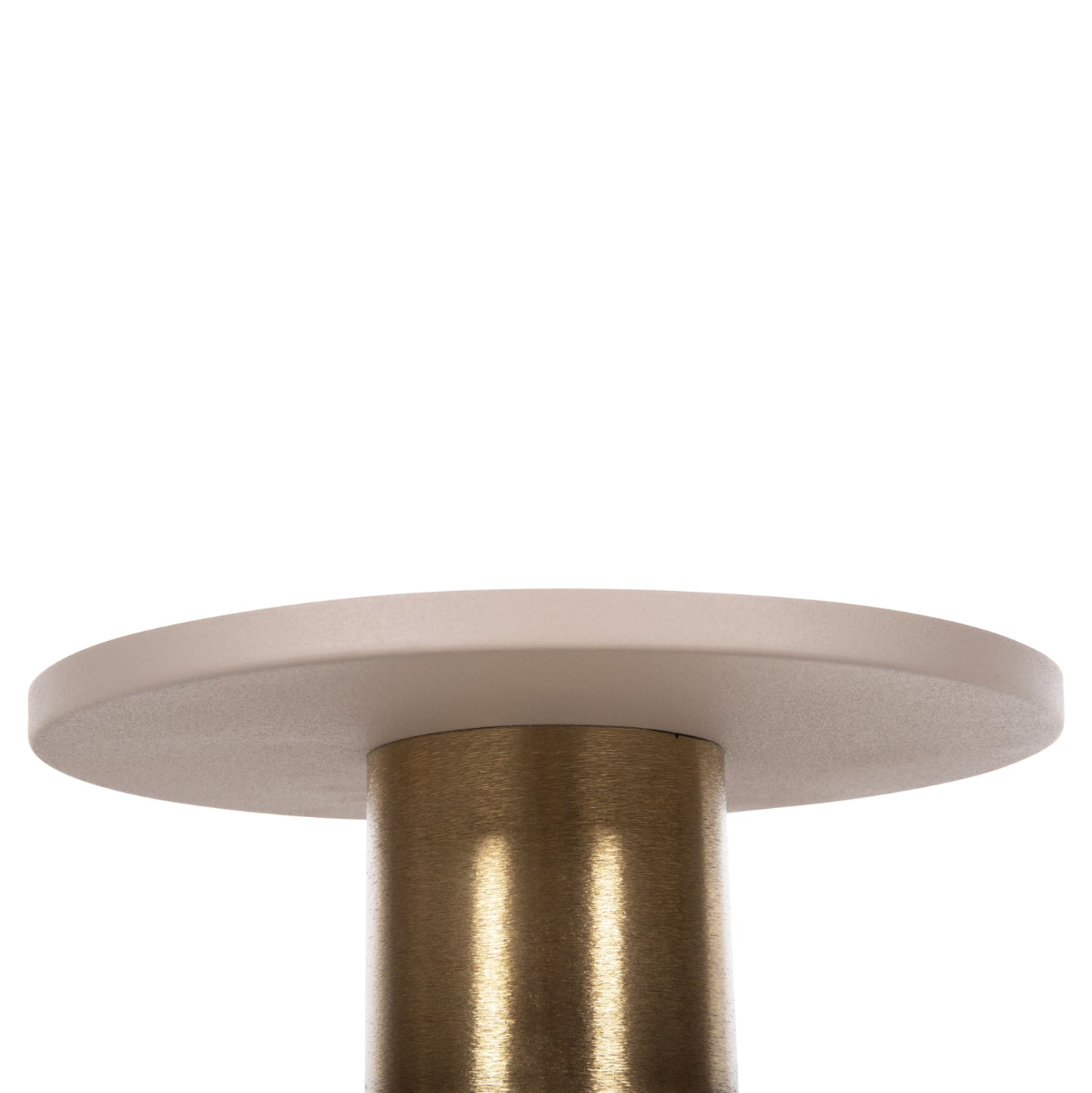 SIDE TABLE PUNJAB METAL IN ECRU BRONZE Φ30,5x42