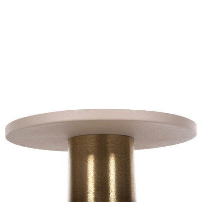 SIDE TABLE PUNJAB METAL IN ECRU BRONZE Φ30,5x42