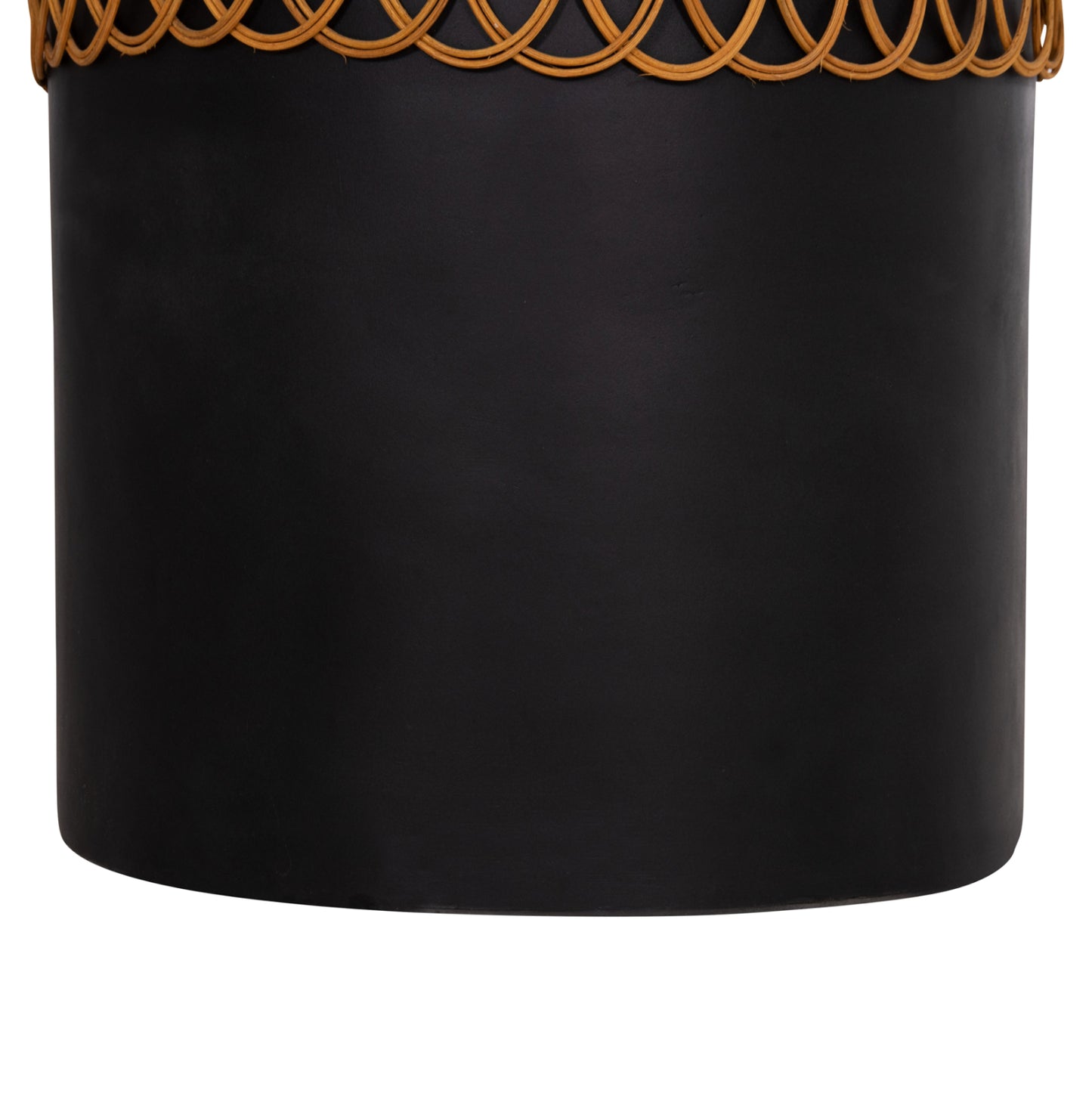 ΒΟΗΘΗΤΙΚΟ ΤΡΑΠΕΖΙ PRILEP FIBER CEMENT ΜΑΥΡΟ & RATTAN Φ60x76,5