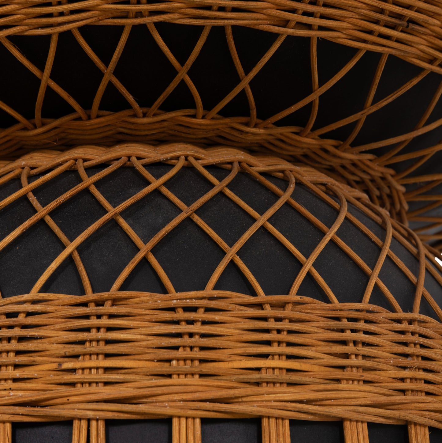 ΒΟΗΘΗΤΙΚΟ ΤΡΑΠΕΖΙ PRILEP FIBER CEMENT ΜΑΥΡΟ & RATTAN Φ60x76,5
