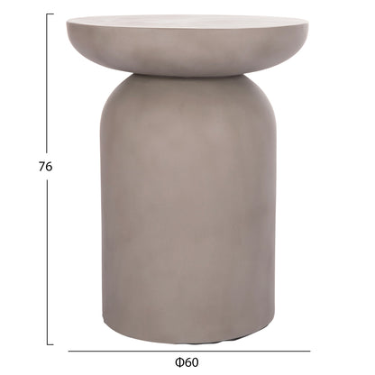 ΒΟΗΘΗΤΙΚΟ ΤΡΑΠΕΖΙ ANNA FIBER CEMENT ΣΕ ΓΚΡΙ Φ60x76