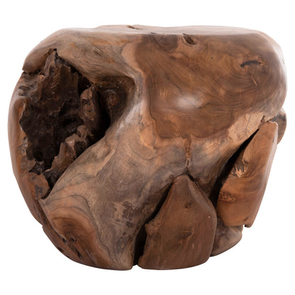 ΒΟΗΘΗΤΙΚΟ ΤΡΑΠΕΖΙ LOGGY ΞΥΛΟ TEAK ΦΥΣΙΚΟ 50x50x50