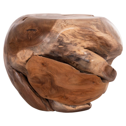 ΒΟΗΘΗΤΙΚΟ ΤΡΑΠΕΖΙ LOGGY ΞΥΛΟ TEAK ΦΥΣΙΚΟ 50x50x50