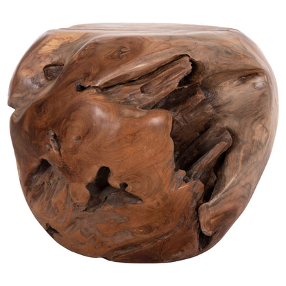 ΒΟΗΘΗΤΙΚΟ ΤΡΑΠΕΖΙ LOGGY ΞΥΛΟ TEAK ΦΥΣΙΚΟ 50x50x50