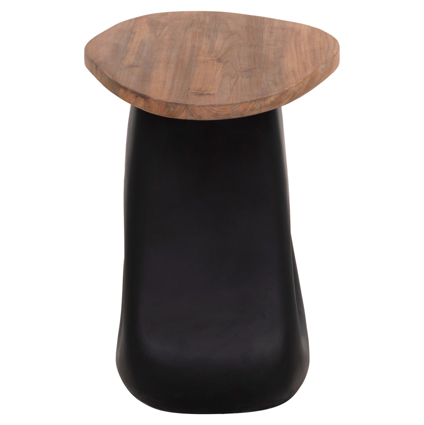 ΒΟΗΘΗΤΙΚΟ ΤΡΑΠΕΖΙ AIDA FIBER CEMENT ΜΑΥΡΟ-ΞΥΛΟ TEAK TOP 47x60x59