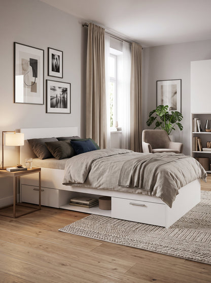 Ohio Bed White 94.5x204.3x74.2