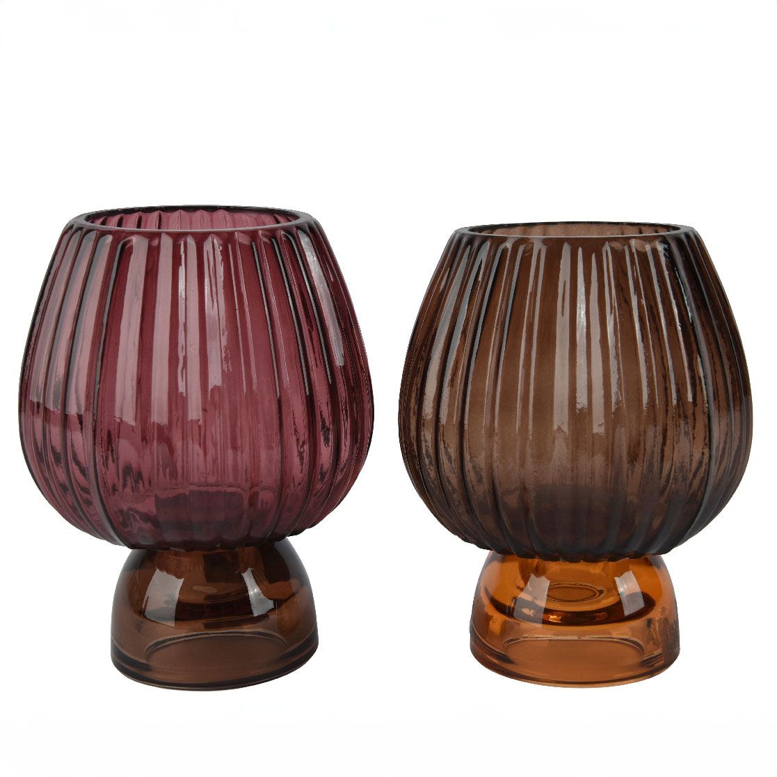 Κηροπήγιο Γυάλινο 10x10x13 Σάπιο Μήλο