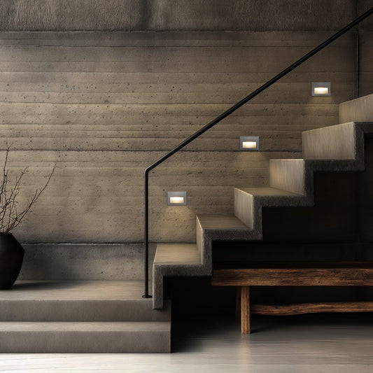 STEPART KLV-101-0084 Χωνευτό Φωτιστικό Σκαλοπατιού / Διαδρόμου LED 6W 750lm 45° AC 220-240V Αδιάβροχο IP65 Θερμό Λευκό 2700K - Lumileds SMD Chip & TÜV SÜD Driver - Γκρι Ανθρακί Ματ - Μ11.5 x Π5.3 x Υ8.3 / Q10.63 x 7.61