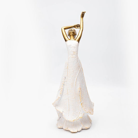 ΓΥΝΑΙΚΑ ΠΟΛΥΡΕΖΙΝ ΧΡΥΣΗ - ΛΕΥΚΗ 12.8x10.1x27.9