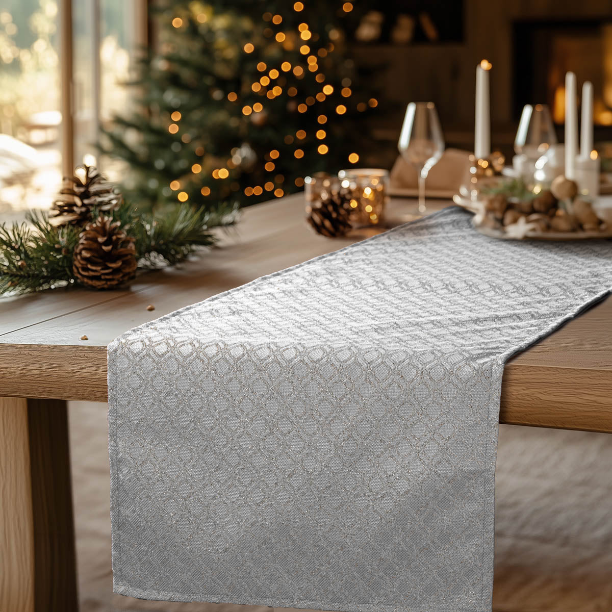 Ράννερ Ζακάρ Οριεντάλ Γκρι-Ασημί 40x250εκ