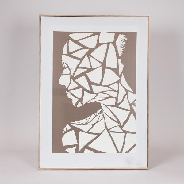 ΠΙΝΑΚΑΣ ΚΑΜΒΑΣ ΠΡΟΣΩΠΟ ΚΑΦΕ - ΜΠΕΖ 50x3x70