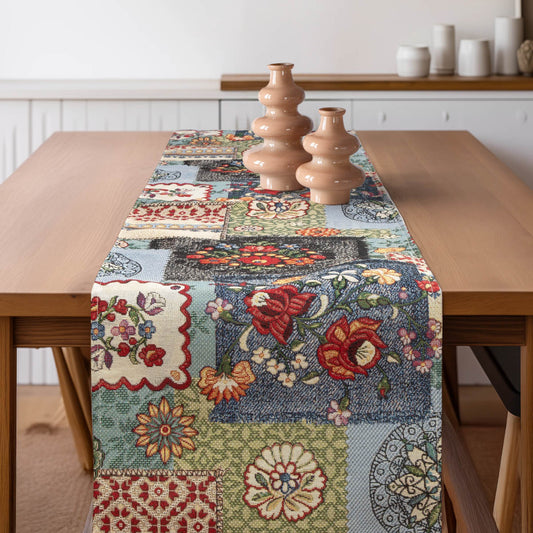 Ράννερ Folklore Jeans Patch 32x250εκ