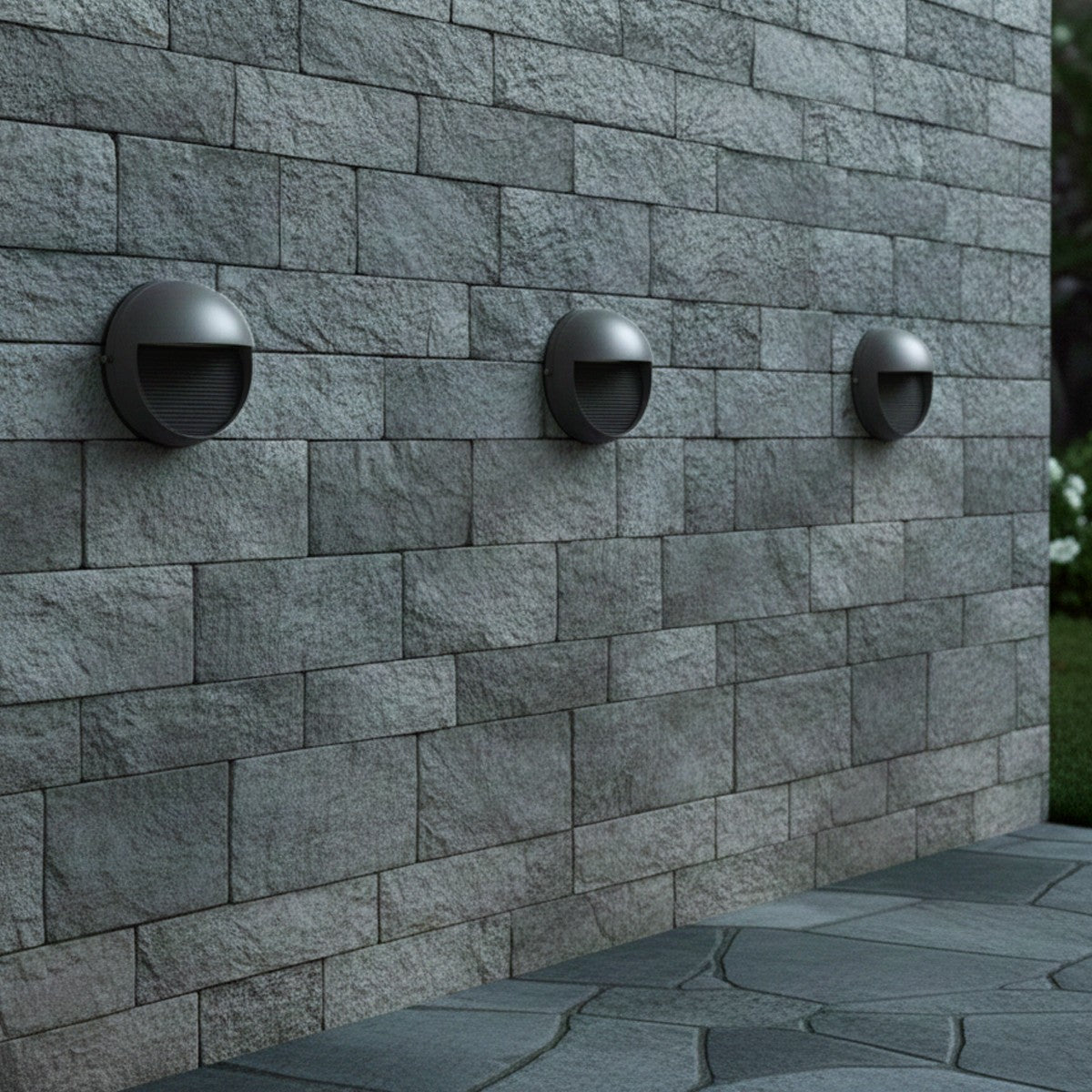 STEPART KLV-101-0096 Φωτιστικό Σκαλοπατιού / Διαδρόμου LED 3W 375lm 45° AC 220-240V Αδιάβροχο IP65 Θερμό Λευκό 2700K - Lumileds SMD Chip & TÜV SÜD Driver - Γκρι Ανθρακί Ματ - Μ16 x Π8 x Υ16