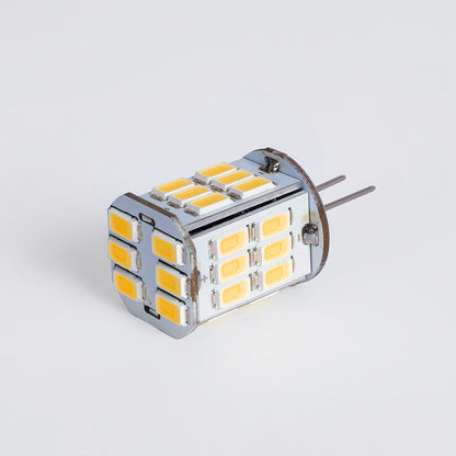 G4BACK 76136 Λάμπα G4 LED 6W 600lm 320° DC 12-24V IP20 Θερμό Λευκό 2700K Dimmable - Sanan SMD Chip - Back Pin - Μ1.9 x Π1.9 x Υ3.7