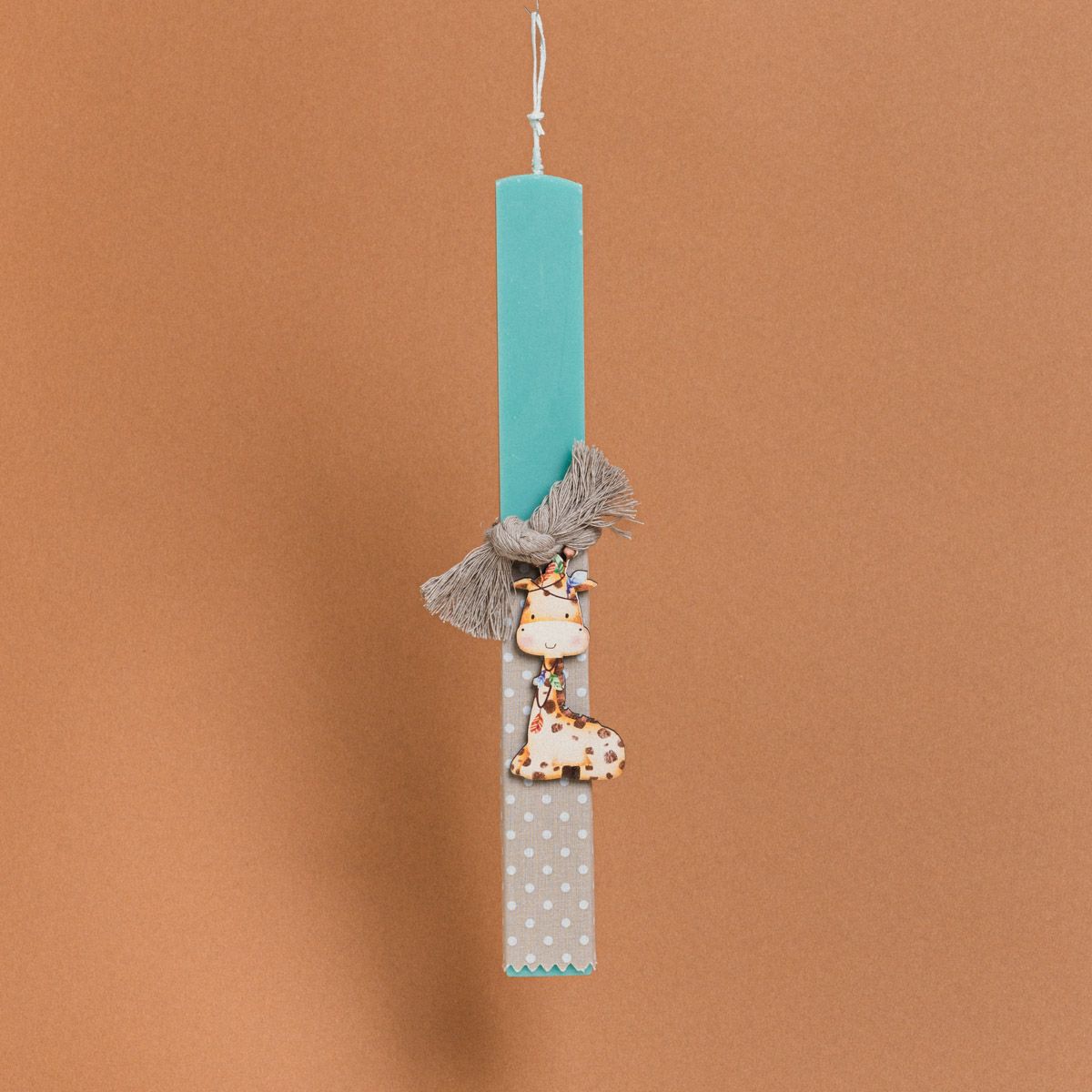 Λαμπάδα Στολισμένη “Καμηλοπάρδαλη” σε Συσκευασία Δώρου