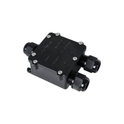 FAST-CONNECT 69915 Τριπλό Υ Αδιάβροχο IP68 Κυτίο Ταχείας Σύνδεσης & Διακλάδωσης Καλωδίων - 3 x Είσοδοι - Εσωτερική Τετραπλή Κλέμα με Συμβατή Διατομή Καλωδίων 4 x 0.5mm² έως 4 x 2.5mm² - 500V 41A Max - Μ13 x Π8 x Υ4cm - Μαύρο