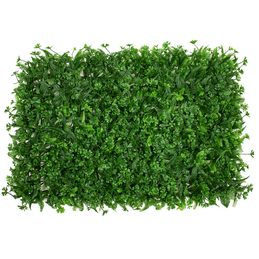 CLOVER 78411 Τεχνητό Πάνελ Φυλλωσιάς / Κάθετος Κήπος Τριφύλλι & Νάνος Φτέρη - Πράσινο - Μ60 x Π8 x Υ40