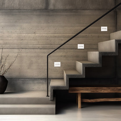 STEPART KLV-101-0085 Χωνευτό Φωτιστικό Σκαλοπατιού / Διαδρόμου LED 6W 750lm 45° AC 220-240V Αδιάβροχο IP65 Θερμό Λευκό 2700K - Lumileds SMD Chip & TÜV SÜD Driver - Λευκό Ματ - Μ11.5 x Π5.3 x Υ8.3 / Q10.63 x 7.61