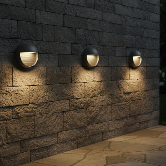 STEPART KLV-101-0096 Φωτιστικό Σκαλοπατιού / Διαδρόμου LED 3W 375lm 45° AC 220-240V Αδιάβροχο IP65 Θερμό Λευκό 2700K - Lumileds SMD Chip & TÜV SÜD Driver - Γκρι Ανθρακί Ματ - Μ16 x Π8 x Υ16