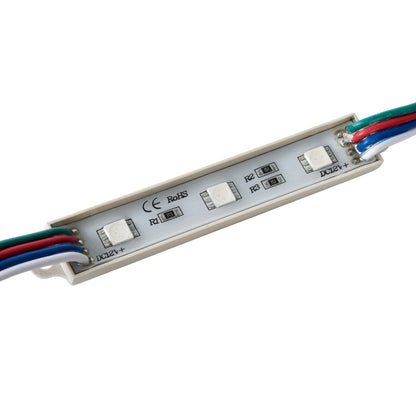 73706 20 Τεμάχια x LED Modules 3 x SMD 5050 0.8W 50lm DC 12V - Αδιάβροχο IP66 - RGB