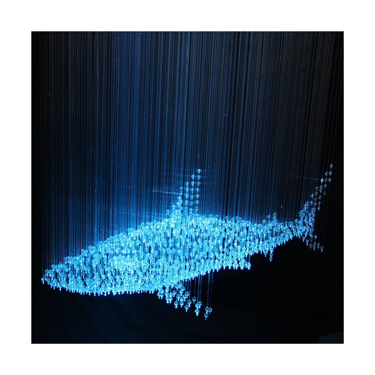 79624 Μηχανή Οπτικής Ίνας Μονής Κεφαλής - Fiber Optic Light Machine Single Head LED 45W AC 220-240V με Ασύρματο Χειριστήριο RF 2.4Ghz Μ29 x Π20 x Υ8.5cm RGBW