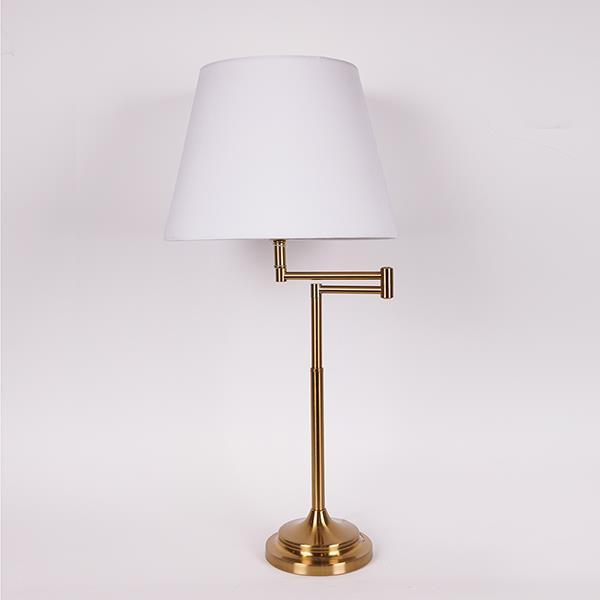 ΕΠΙΤΡΑΠΕΖΙΟ ΦΩΤΙΣΤΙΚΟ ΜΕ ΛΕΥΚΟ ΚΑΠΕΛΟ ΜΕΤΑΛΙΚΟ ΧΡΥΣΟ 33x33x70