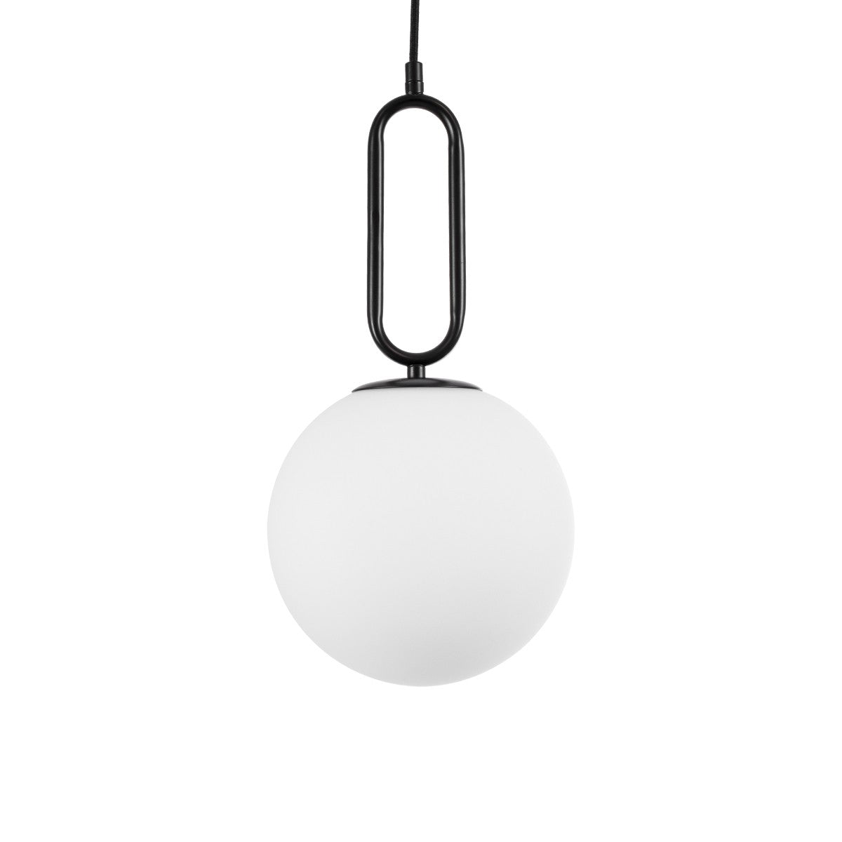 BELLISSIMO KLV-101-0373 Κρεμαστό Φωτιστικό Οροφής για Λάμπα με Ντουί E27 AC 220-240V IP20 - Μαύρο Ματ & Λευκό - Μ20 x Π20 x Υ42