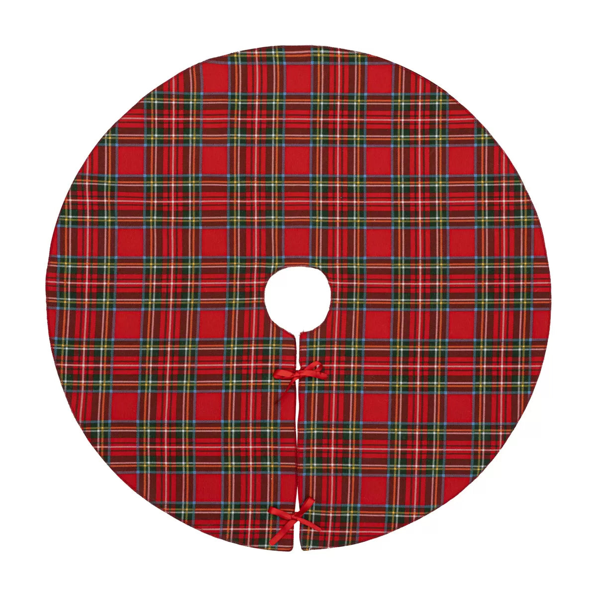 Ποδιά Δέντρου Καρώ Κόκκινο/Πράσινο 90εκ