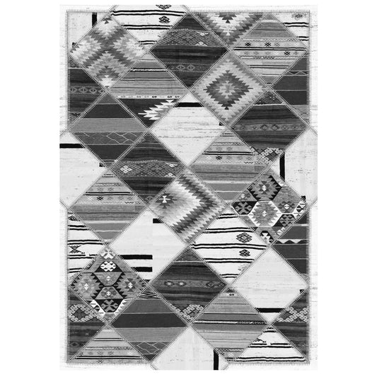 ΧΑΛΙ ΣΑΛΟΝΙΟΥ ETHNIC ΜΕ ΚΡΟΣΙΑ JOSIANE ΓΚΡΙ 160x230εκ