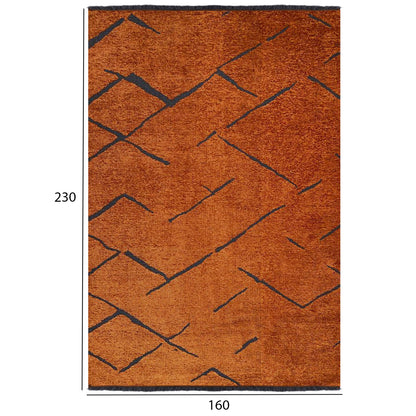 ΧΑΛΙ ΣΑΛΟΝΙΟΥ CALLISTO ΜΕ ΚΡΟΣΙΑ ΧΑΛΚΙΝΟ ΜΑΥΡΟ 160x230εκ