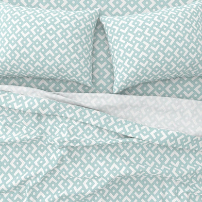 Σεντόνια King Size Σετ 2 x 2.60x2.80εκ + 2 x 52x72εκ Chiara Petrol