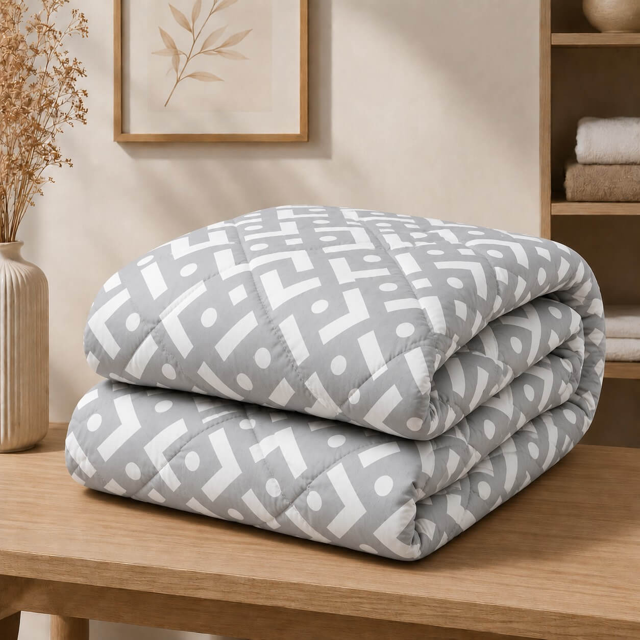 Πάπλωμα Μονό 160x240 Chiara Grey