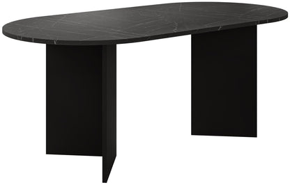 Τραπέζι Gelizo Μαύρο 185x90x75
