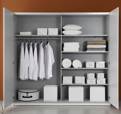 Sliding Wardrobe Delta II White 221x61x210
