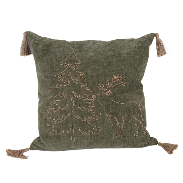 ΜΑΞΙΛΑΡΙ ΛΑΔΙ ΜΕ ΧΡΙΣΤΟΥΓΕΝΝΙΑΤΙΚΟ ΔΕΝΤΡΟ ΚΑΙ ΕΛΑΦΙ 45x5x45