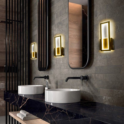 TIARA 61327 Φωτιστικό Τοίχου - Απλίκα Design LED CCT 12W 1440lm 360° AC 220-240V - Εναλλαγή Φωτισμού μέσω Διακόπτη On/Off All In One Ψυχρό 6000k+Φυσικό 4500k+Θερμό 2700k Μ12.5 x Π4 x Υ32cm - Μαύρο