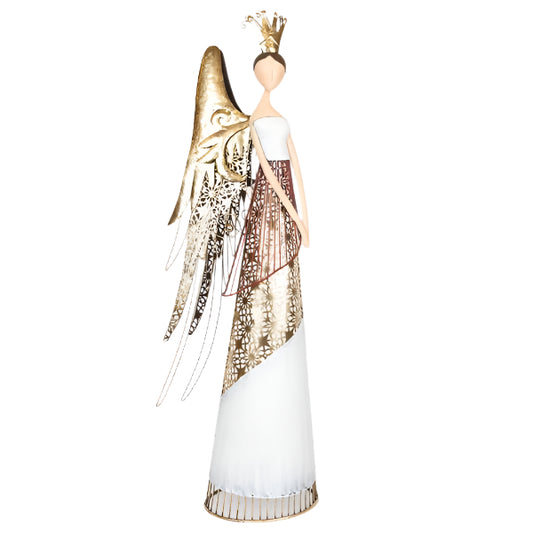 ΜΕΤΑΛΛΙΚΗ ΠΡΙΓΚΙΠΙΣΣΑ ΜΕ ΛΕΥΚΟ ΧΡΥΣΟ ΦΟΡΕΜΑ 31x14x77