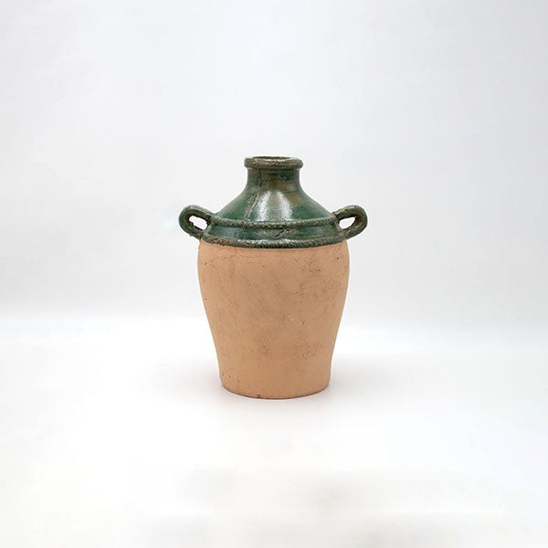 ΒΑΖΟ ΚΕΡΑΜΙΚΟ ΠΡΑΣΙΝΟ-ΜΠΕΖ 21.5x17.5x26.5