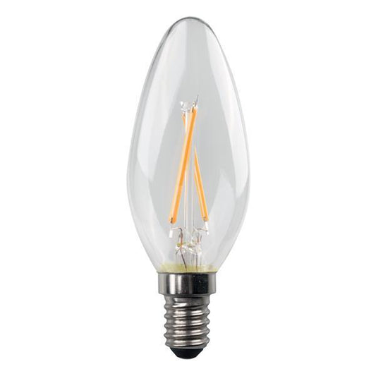 ΛΑΜΠΑ LED ΚΕΡΙ CROSSED FILAMENT 5W E14 6500K 220-240V CLEAR 3 ΤΜΧ