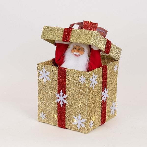 ΔΩΡΑΚΙ ΜΗΧΑΝΙΚΟ ΜΕ ΑΝΟΙΓΟΜΕΝΟ ΚΑΠΑΚΙ ΑΦΗΣ ΜΟΥΣΙΚΗ ΚΙΝΗΣΗ ΚΑΙ ΦΩΣ ΧΡΥΣΟ ΜΠΑΤΑΡΙΑΣ 25x25x50