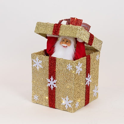 ΔΩΡΑΚΙ ΜΗΧΑΝΙΚΟ ΜΕ ΑΝΟΙΓΟΜΕΝΟ ΚΑΠΑΚΙ ΑΦΗΣ ΜΟΥΣΙΚΗ ΚΙΝΗΣΗ ΚΑΙ ΦΩΣ ΧΡΥΣΟ ΜΠΑΤΑΡΙΑΣ 25x25x50