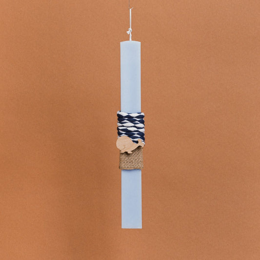 Λαμπάδα Στολισμένη “Φάλαινα” σε Συσκευασία Δώρου