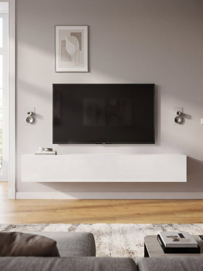 Swiss I Wall-Mounted TV Stand White 180x40x30