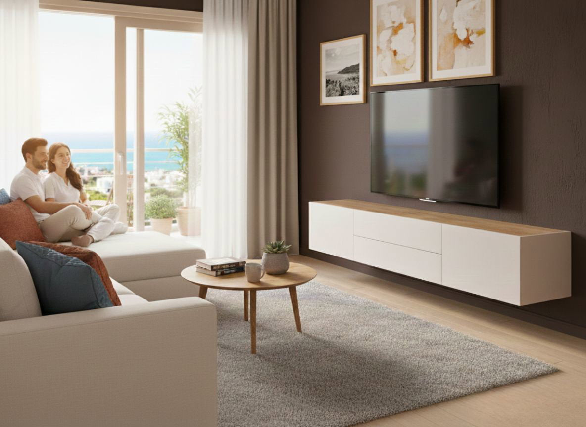Spike Max Wall-Mounted TV Cabinet 206x47x37