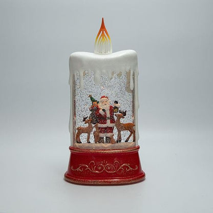 ΕΠΙΤΡΑΠΕΖΙΟ ΔΙΑΚΟΣΜΗΤΙΚΟ ΣΕ ΣΧΗΜΑ ΚΕΡΙΟΥ ΜΕ ΑΓΙΟ ΒΑΣΙΛΗ ΜΕ ΝΕΡΟ ΣΤΟ ΕΣΩΤΕΡΙΚΟ ΦΩΤΙΖΟΜΕΝΟ ΜΠΑΤΑΡΙΑΣ TIMER 15.5x9.5x30