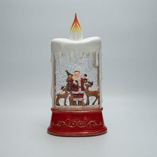 ΕΠΙΤΡΑΠΕΖΙΟ ΔΙΑΚΟΣΜΗΤΙΚΟ ΣΕ ΣΧΗΜΑ ΚΕΡΙΟΥ ΜΕ ΑΓΙΟ ΒΑΣΙΛΗ ΜΕ ΝΕΡΟ ΣΤΟ ΕΣΩΤΕΡΙΚΟ ΦΩΤΙΖΟΜΕΝΟ ΜΠΑΤΑΡΙΑΣ TIMER 15.5x9.5x30