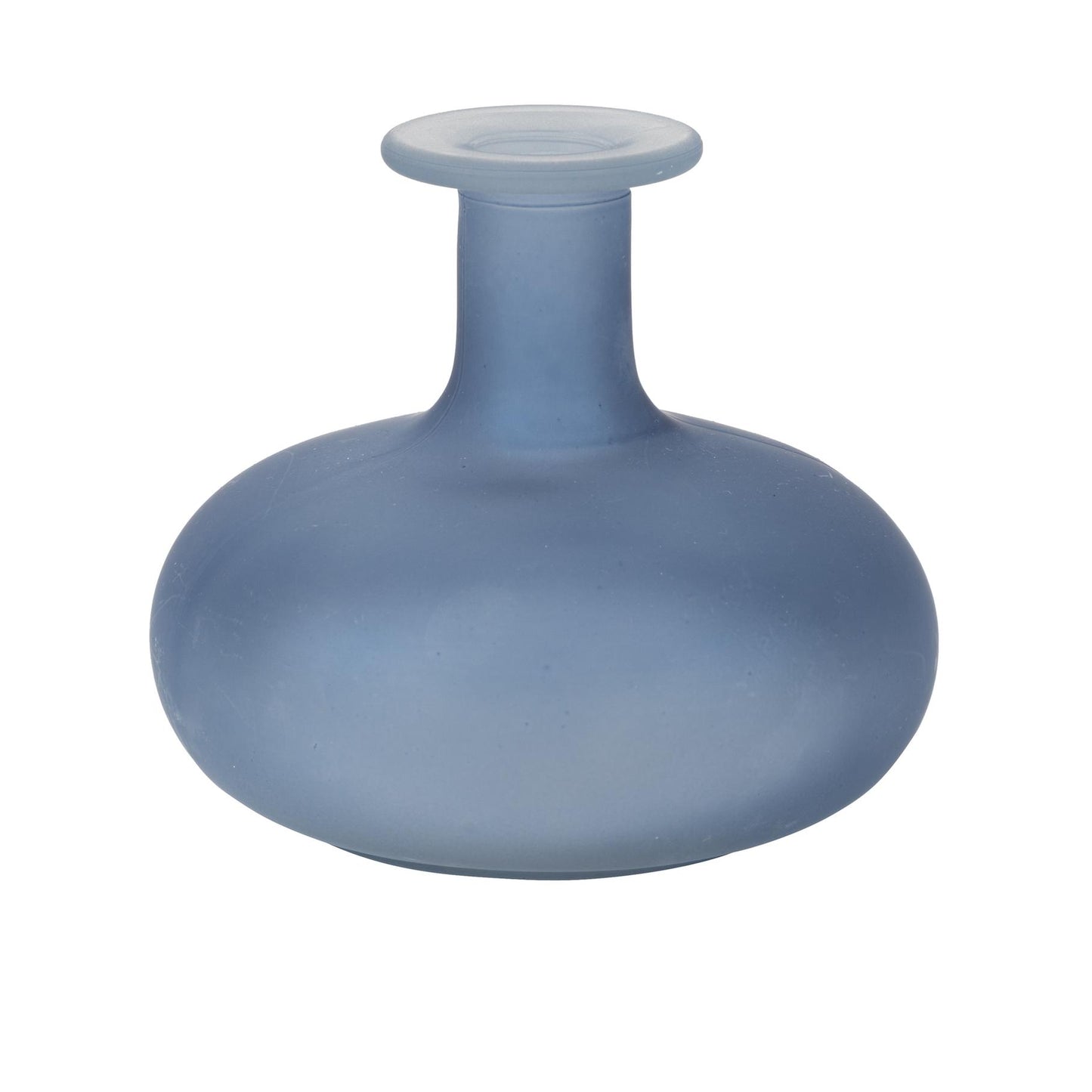 Γυάλινο Βάζο Emy Μπλε 12x12x10