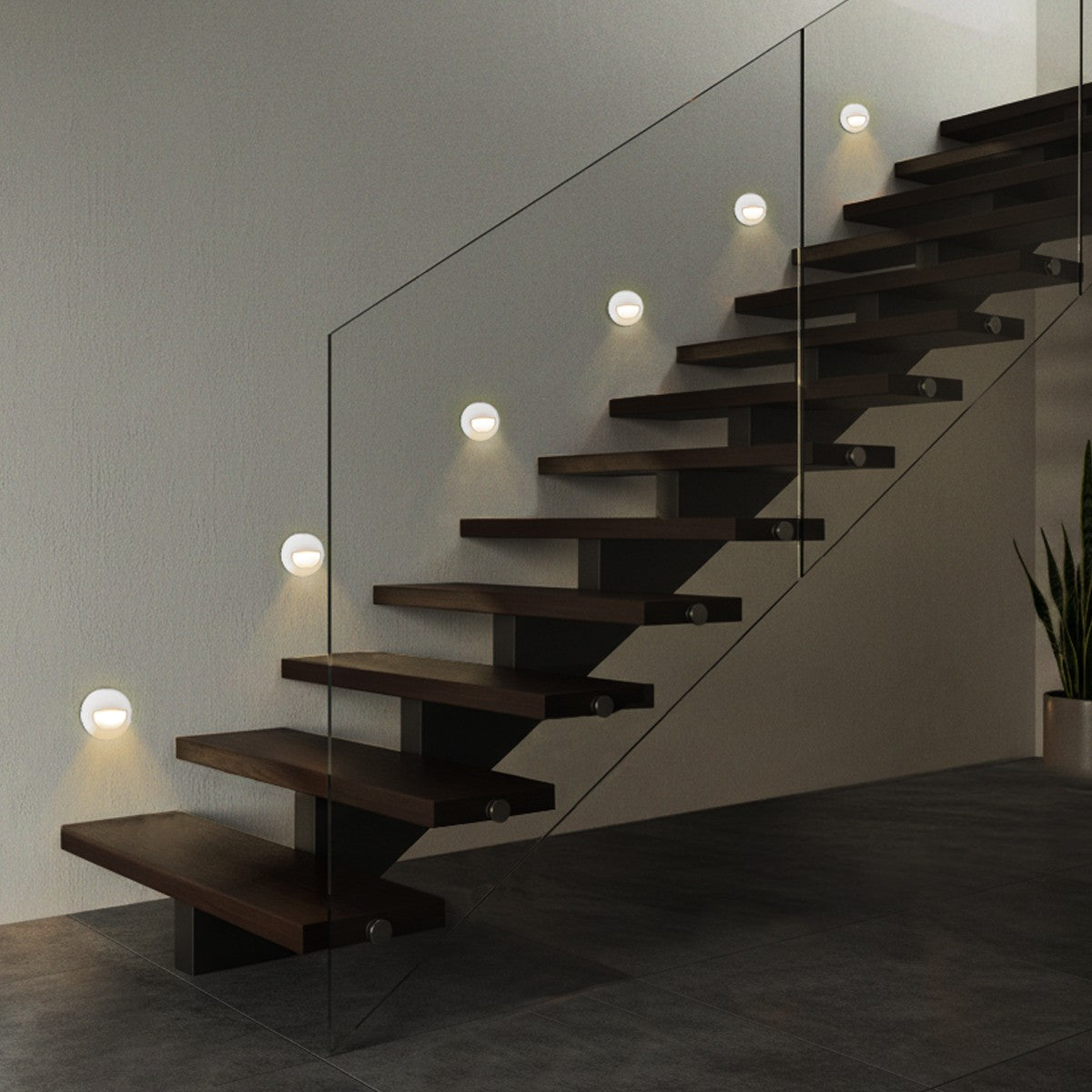 STEPART KLV-101-0076 Χωνευτό Φωτιστικό Σκαλοπατιού / Διαδρόμου LED 3W 375lm 45° AC 220-240V Αδιάβροχο IP65 Θερμό Λευκό 2700K - Lumileds SMD Chip & TÜV SÜD Driver - Λευκό Ματ - Μ8.3 x Π4.5 x Υ8.3 / Q6.55 x 6.55